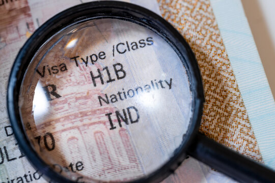 Magnifying glass H1B visa details for USA immigration