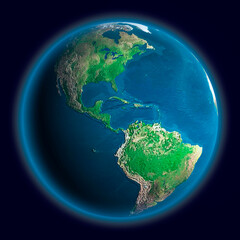Fototapeta premium 3D Illustration of Earth Globe
