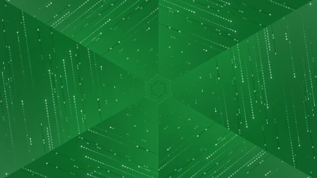 Green Matrix Code Background Binary Code Cyber Security.