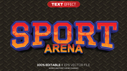 3d text effect sport arena theme © Ardhy