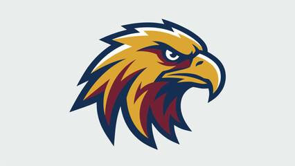 Obraz premium Fierce Eagle Mascot Logo Design for Sports Teams & Brands