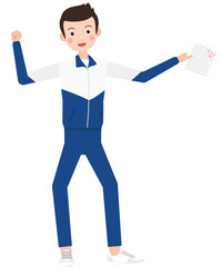 business man with clipboard