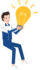 businessman with idea