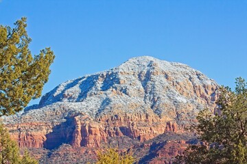 Winter in the Red Rocks of Sedona, Arizona.