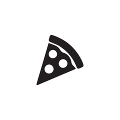 Pizza slice icon silhouette vector design art illustration