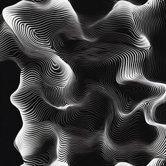 water in dynamic motion, isolated on black background for commercial use.