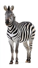 Fototapeta premium A majestic zebra with striking stripes.