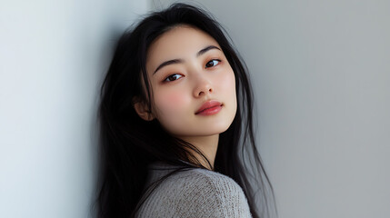 Beauty portraits of female in ultra-realistic commercial photo style.