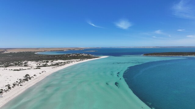 Aerial photo of Perlubie Beach South Australia