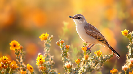 A bird in a natural landscape