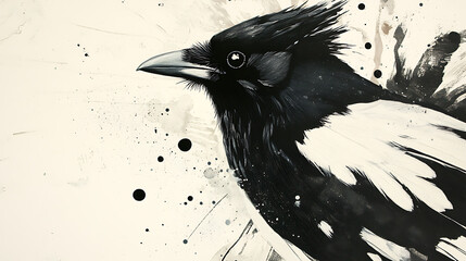 A bird in a natural landscape