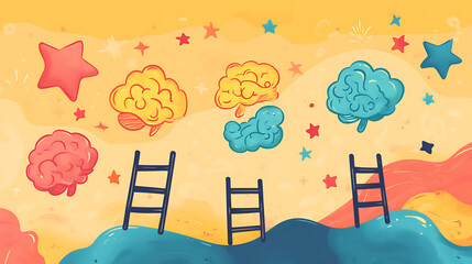 Business and sales-themed background with icons like shopping carts, money, stores, and packages. Ideal for wallpaper, presentations, marketing, and e-commerce designs.