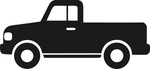 pickup truck icon silhouette icon