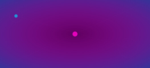 Vibrant purple background with glowing blue and pink dots