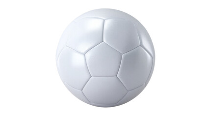 Classic white soccer ball isolated on white background