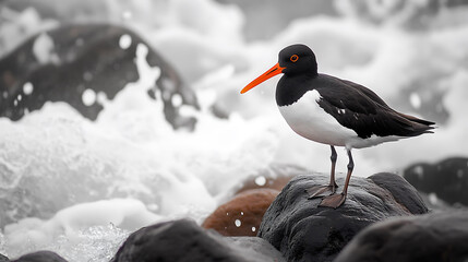 A bird in a natural landscape