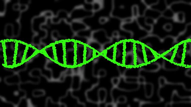 Glowing dna helix genome strand blueprint genetics medical research diagnosis insight nucleotide code futuristic lab