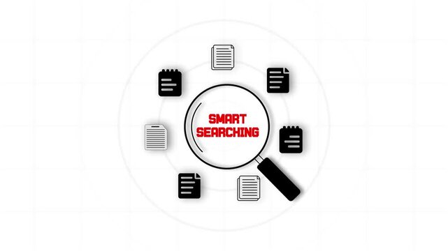 Smart searching and scanning for artificial intelligence and semantic web technology to show how advanced algorithms find document results