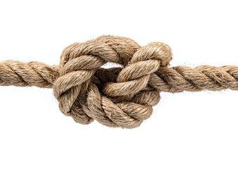 A textured rope knot showcasing craftsmanship and strength, perfect for marine, outdoor, and creative projects.