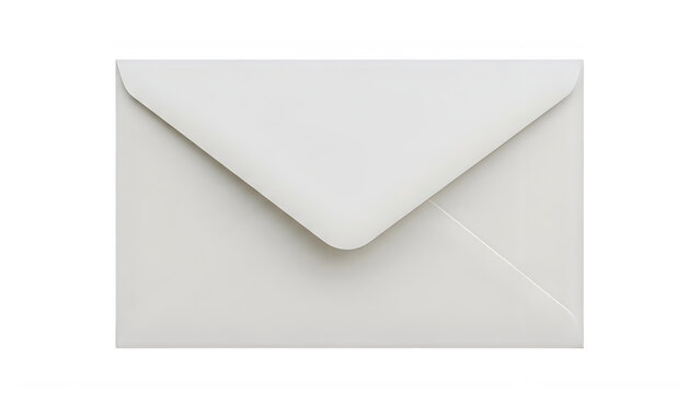 A white envelope sealed with a flap, ready for mailing or correspondence. isolated on transparent background
