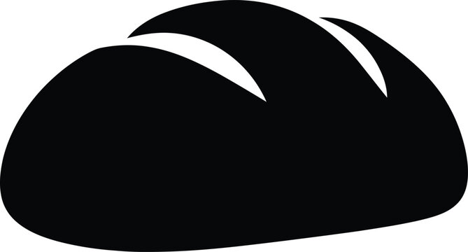 French bread icon loaf of bread baking illustration