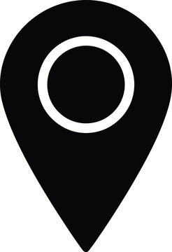 Location pin icon with circle marker