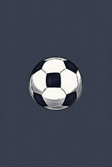 Obraz premium Hand Drawn Sketch of a Classic Soccer Ball