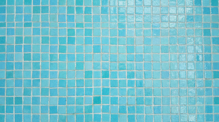 Blue Swimming Pool Mosaic Tile Texture – Seamless Aqua Background Pattern