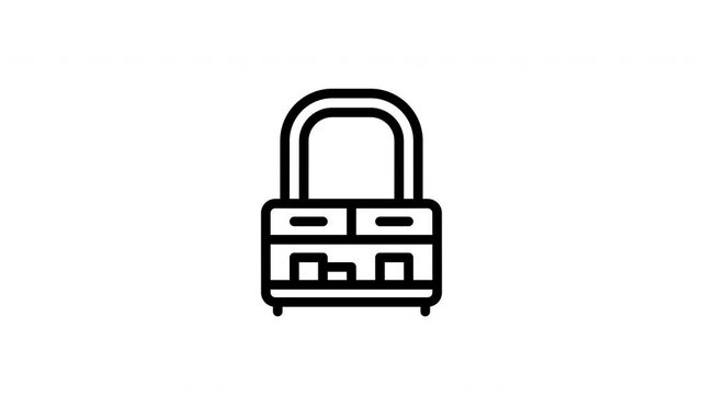 dressing table animated icon