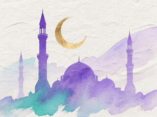 Simple Islamic Ramadan Background Minimal Design