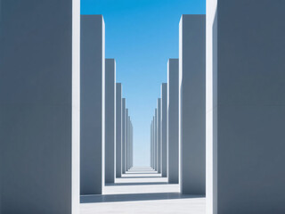 Blue Sky with Modern Building Architecture