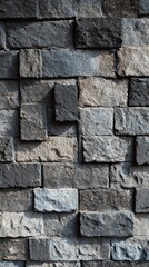 Naklejka premium Rustic Dark Grey Stone Wall Texture