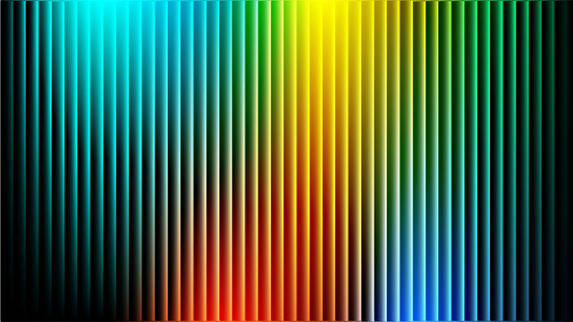 Futuristic colorful gradient wave background with vertical light bars inspired by audio equalizer visualization.