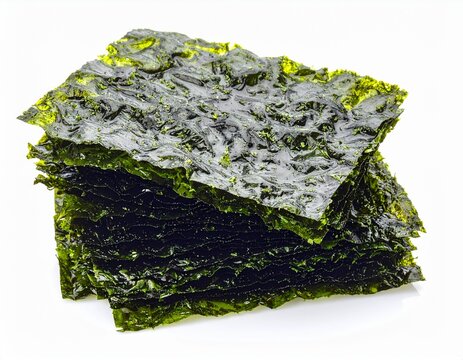 Stack of Delicious Seaweed Sheets - A Culinary Delight and Healthy Snack.