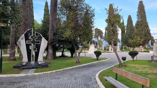 mesologi greece garden of heroes of greek revolution in 1821