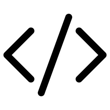 Code Vector Line Icon