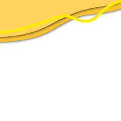 Abstract Yellow Decorative Divider 