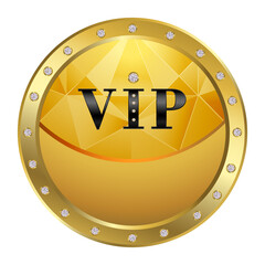 VIP logo vector for design 