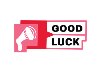Vector modern symbol, Good luck illustration design. Banner art template for business, web.