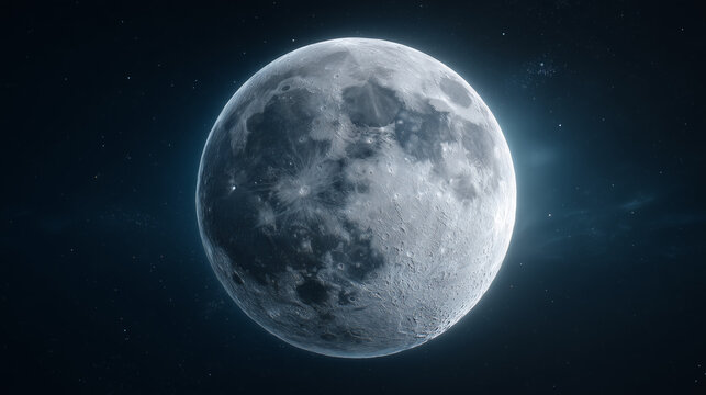 Supermoon Extreme Close-Up with Detailed Lunar Surface and Craters