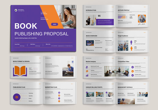 Book Publishing Proposal Brochure Template Layout