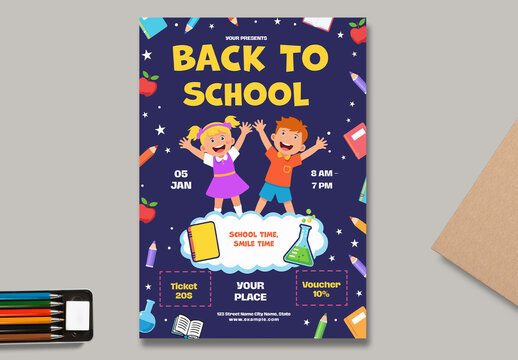 Back to School Kids Event Flyer