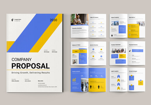 Company Proposal Brochure Template Layout