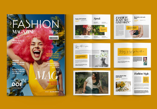 Luxury Fashion Magazine Layout