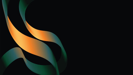 Abstract 3D Fluid Iridescent Ribbon Background – Elegant Modern Vector Wallpaper © MUNADIR