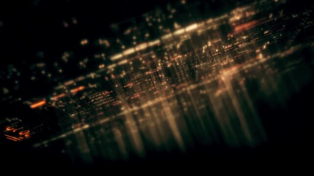 Futuristic digital data network with glowing cyber interface grids and dynamic light streams representing artificial intelligence, cybersecurity, fintech systems, blockchain infrastructure, and cloud 