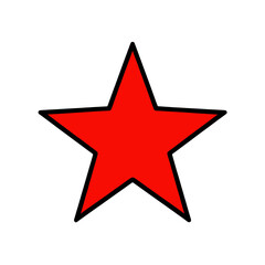 Red Star Vector Icon