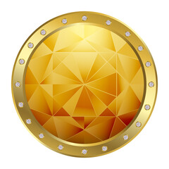 gold coin vector illustration