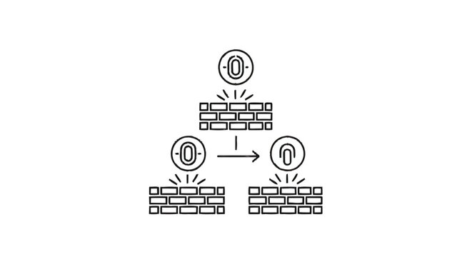 Blockchain Technology and Cryptocurrency Transaction Flow.