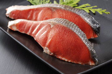 美味しい紅鮭の切身